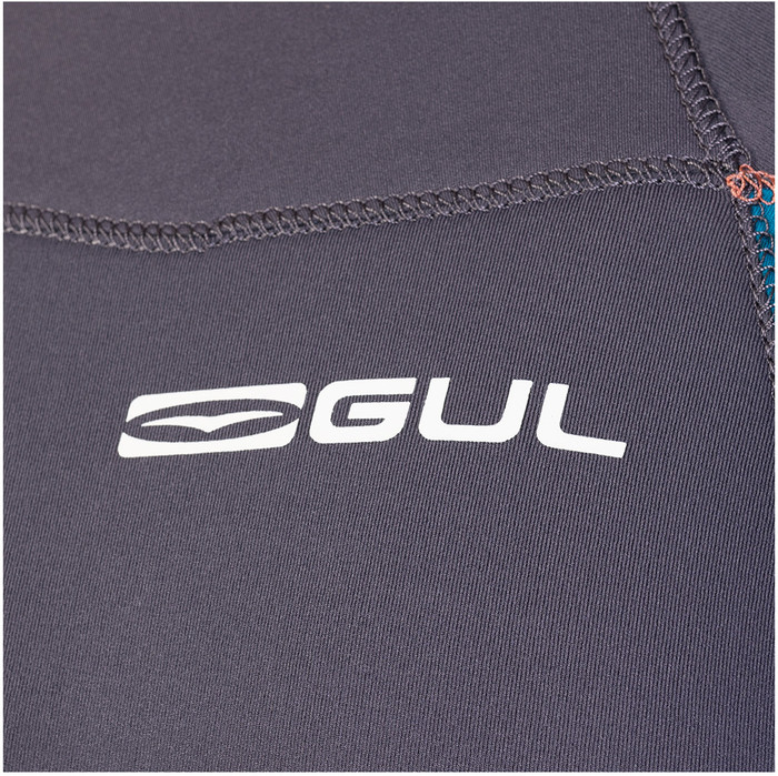 2024 Gul Mujer Response 3/2mm Gbs Back Zip Neopreno RE1232-C1 - Grey / Marbel